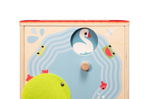 LILLIPUTIENS -Wooden activity cube - Farm 12 m+