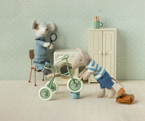 MAILEG - tricycle mouse, Big Brother, brown