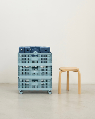 MODU – SET 3 storage basket + wheels