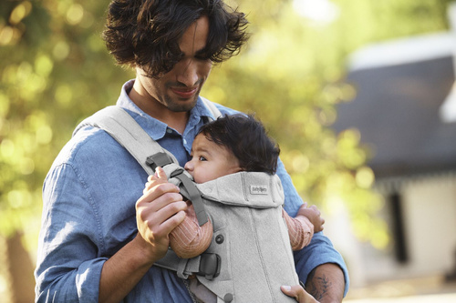 BABYBJORN - Baby Carrier Harmony, Woven, Light grey mélange