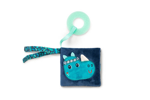 LILLIPUTIENS - Multifunctional mini-book with rustling foil and teether Marius rhinoceros 6 m +