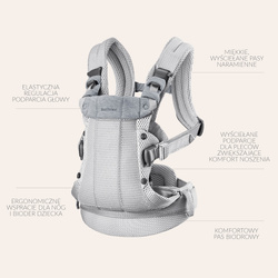 BABYBJORN - Baby Carrier Harmony 3D Mesh, Silver