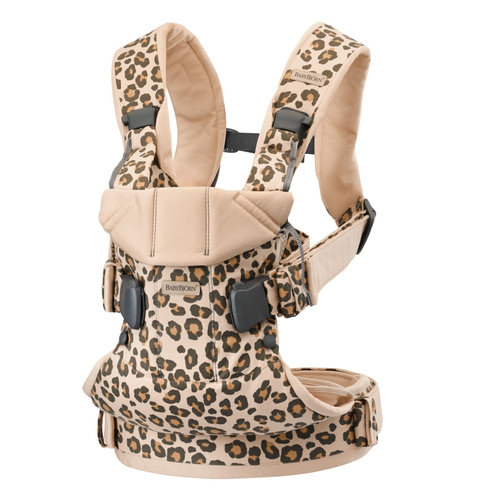 BABYBJÖRN - Baby Carrier ONE AIR, Beige/Leopard, Cotton