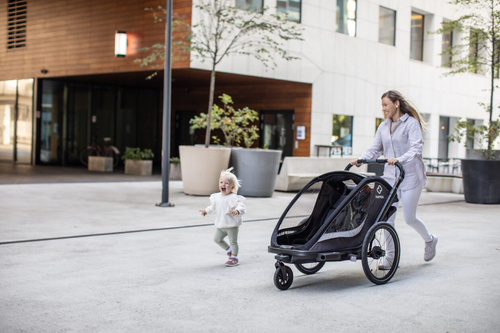 Hamax - Bike trailer for kids COCOON ONE- Grey/black