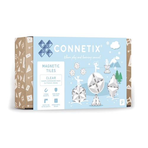 CONNETIX - Clear Shape Expansion Pack - 24 pc.