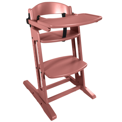 BabyDan - DanChair feeding chair + DanTray tray SET, warm rose