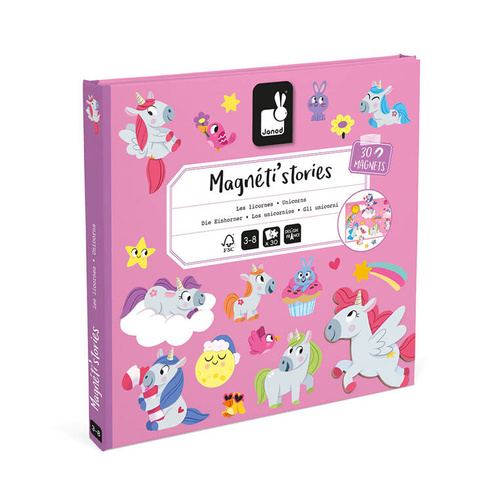 Janod - Magnetic puzzle Unicorns Magneti'stories 3+