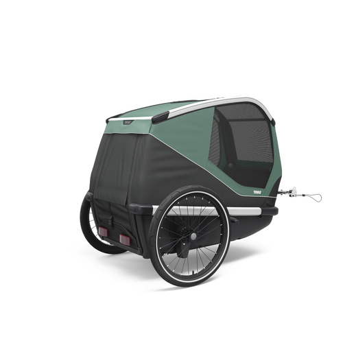 Bicycle trailer for a dog - Thule Bexey L up to 45 kg - Haze green