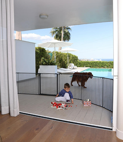 Baby Dan - Carl Wide XXX outdoor safety gate, black