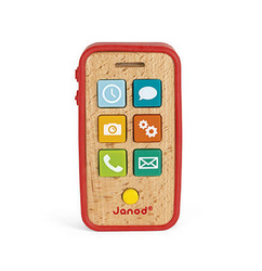 Janod - Wooden telephone with sounds