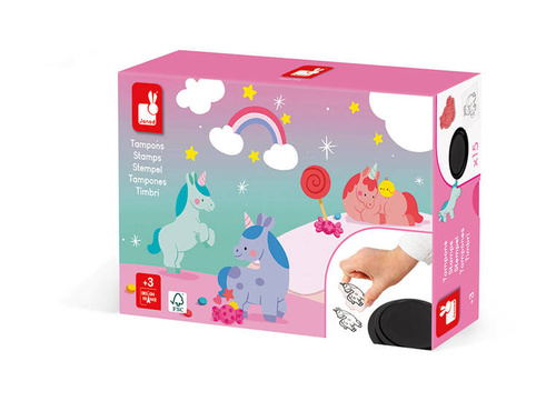 Janod - Creative set Stamps Unicorn 3+