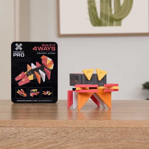 CONNETIX – Magnetic Tiles PRO Build It 4 Ways Creatures Pack - 36 pieces