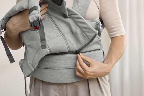 BABYBJORN - Baby Carrier Harmony, Woven, Light grey mélange
