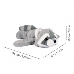 DOUDOU – Podcoll Raccoon plush slap bracelet, Histoire d'Ours, grey