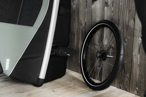 Bicycle trailer for a dog - Thule Bexey M up to 35 kg - Haze green