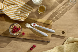 BABYBJÖRN - Baby feeding spoon, 2-pack, Light Grey