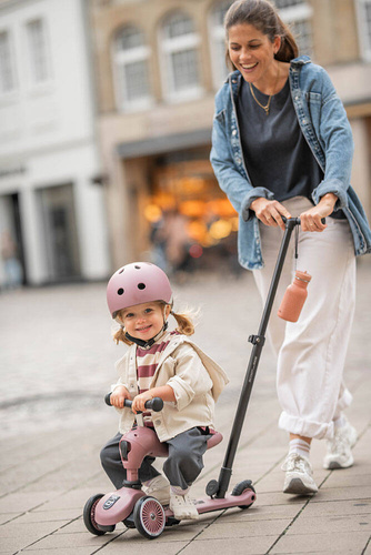 SCOOTANDRIDE - Highwaykick Push and Go 2in1 Ride and scooter 1-5 years Wildberry