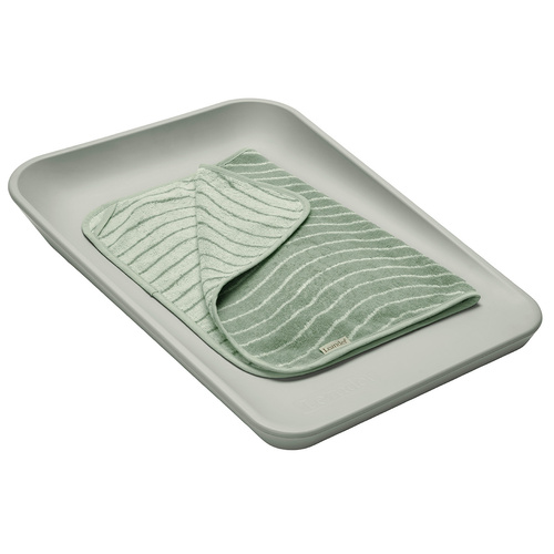 LEANDER - topper for changing mat, Woodland, Sage Green