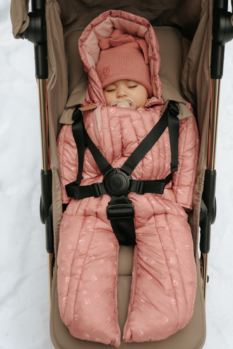 ELODIE DETAILS - baby snowsuit, Pink Petit River Rose 0-6 months