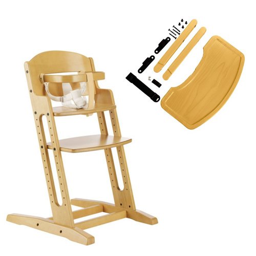 BabyDan - DanChair feeding chair + DanTray tray SET, nature