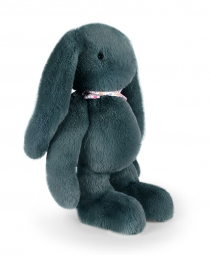 DOUDOU – Lapin Fleurette plush rabbit by Doudou et Compagnie, 50 cm, eucalyptus green