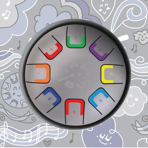TAMBÚ - Baby Tambú 6" tongue drum, 8 tones, smoky loky