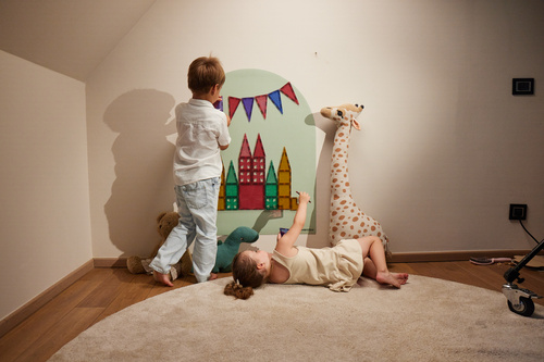 CLEVERCLIXX - magnetic wall sticker 95x75cm, soft olive