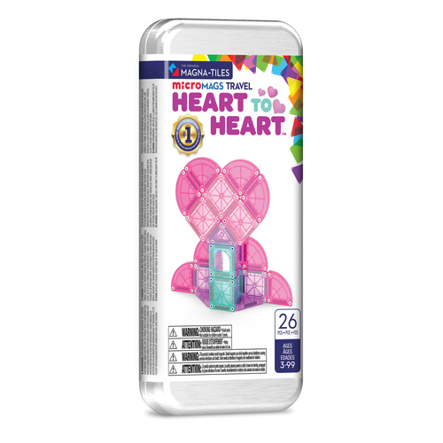 MAGNA-TILES - magnetic blocks Travel microMAGS Heart to Heart 26 pcs.