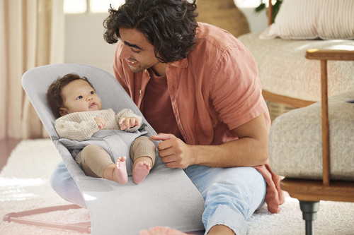 BABYBJÖRN - Bouncer BLISS Woven - Light grey mélange