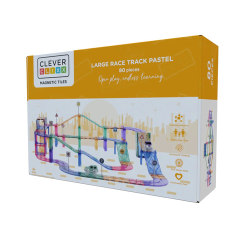 Large Race Track Pastel - 80 Pieces 