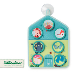 LILLIPUTIENS Educational bathtub mat "I wash myself" 18 m+