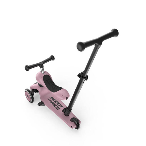 SCOOTANDRIDE - Highwaykick Push and Go 2in1 Ride and scooter 1-5 years Wildberry