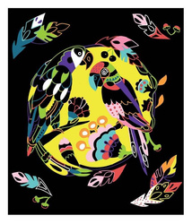 Janod - Creative set for scratching Animals of the world 5+