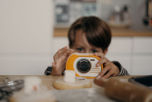 Kidywolf - KIDYCAM - digital camera for children, waterproof, orange