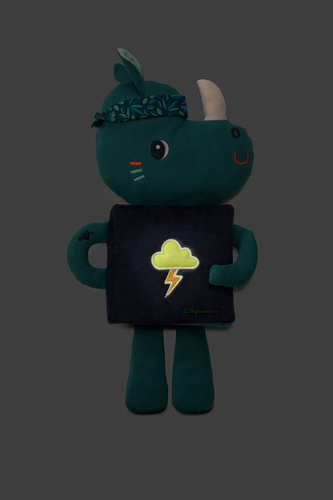 LILLIPUTIENS - Cuddle book Marius the rhinoceros 3m+