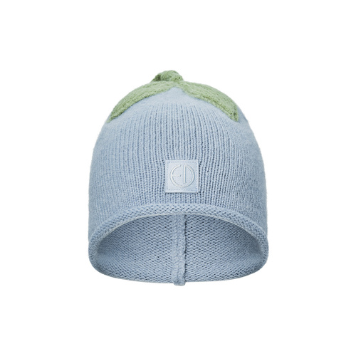 ELODIE DETAILS - winter hat, Furry Knit Beanie, Blueberry Bliss, 2-3yr