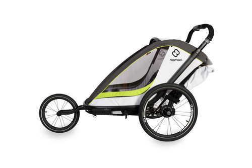 Hamax - Bike trailer for kids  BREEZE ONE + Jogger wheel - White/green