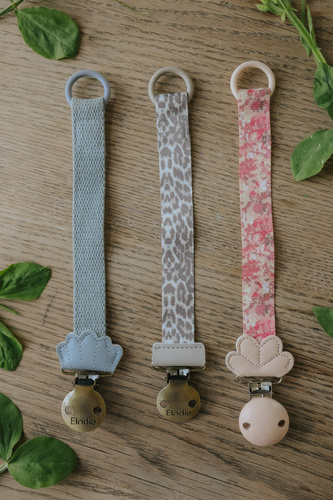 Elodie Details – pacifier clip, Sunrise Blue Scallop