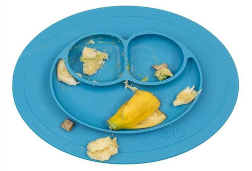 EZPZ - Silicone plate with washer small 2in1 Mini Mat blue