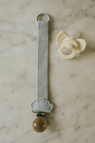 ELODIE DETAILS - Binky Bow Silicone 0-6 months, oat white