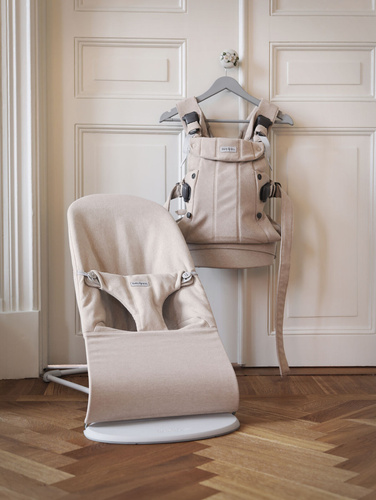 BABYBJÖRN - Bouncer BLISS Woven - Mélange, Light Beige