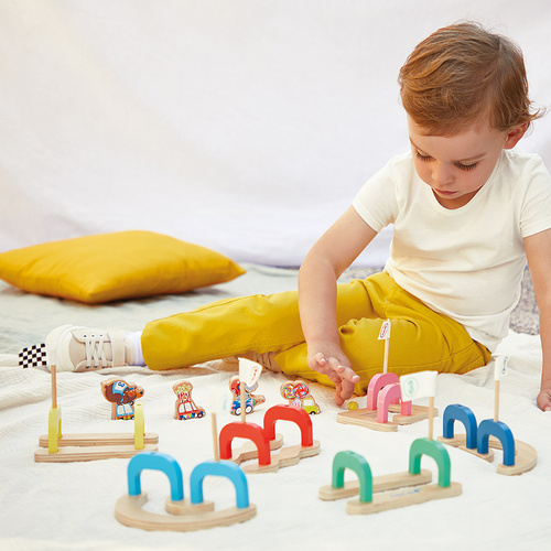 Janod - Marble Game Applepop 3+ Obstacle Race