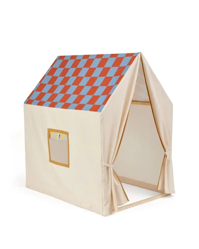 KID'S CONCEPT - play house tent dusty blue check