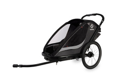 Hamax - Bike trailer for kids COCOON , double- Grey/black