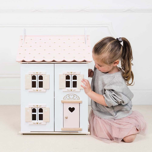 Le Toy Van - Rose Heart Wooden Dollhouse