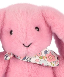 DOUDOU – Lapin Fleurette plush rabbit by Doudou et Compagnie, 25 cm, grenadine pink