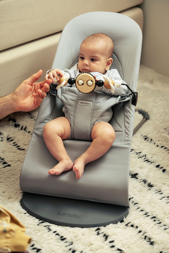 BABYBJÖRN - Bouncer Balance Soft Woven/Jersey Tri Fabric, light grey