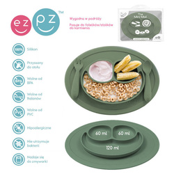 EZPZ - Silicone small plate with washer 2in1 Minimata, olive