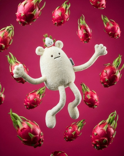 DOUDOU - MIAM! No Name Dragon Fruit, 60 cm, white