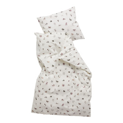 Leander - Baby bedding, 70x100 cm, Forest, Organic Cotton, Dusty Rose